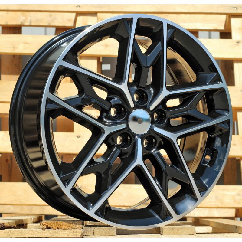 R18x7.5 5X114.3 ET 48 67.1 B5567 Black Polished (MB) For KIA (K2) R18x7.5 5X114.3 ET 48 67.1 B5567 Black Polished (MB) For KIA (K2)