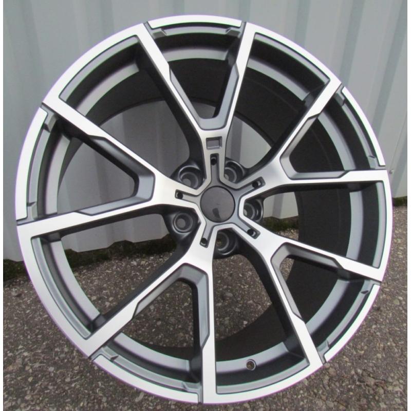 R19x9 5X120 ET 38 72.6 B5601 Grey Polished Half Matt (MGHM) For BMW (K2) ((AKC 90 Eur)) R19x9 5X120 ET 38 72.6 B5601 Grey Polished Half Matt (MGHM) For BMW (K2) ((AKC 90 Eur))