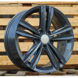 R17x7 5X112 ET 45 57.1 B5619 Gun Metal (GM) For VW (L1)