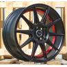 R15x7 4X100 ET 38 60.1 B5705 Black Half Matt+Red Lip (BLHMRL) For RACIN (K4)