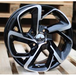 R15x6.5 4X108 ET 25 65.1 B5714 Black Polished (MB) For CITRO (R)
