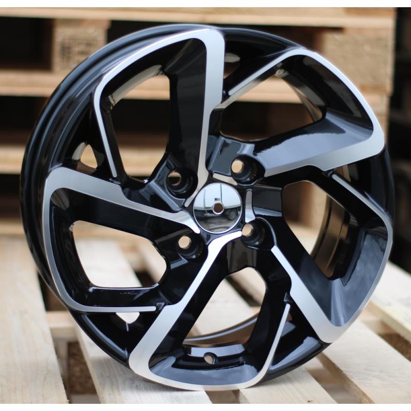 R15x6.5 4X108 ET 25 65.1 B5714 Black Polished (MB) For CITRO (R) R15x6.5 4X108 ET 25 65.1 B5714 Black Polished (MB) For CITRO (R)
