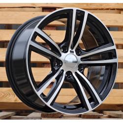 R17x8 5X120 ET 34 72.6 B5739 Black Polished (MB) For BMW (L2)