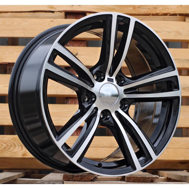 R17x8 5X120 ET 34 72.6 B5739 Black Polished (MB) For BMW (L2) R17x8 5X120 ET 34 72.6 B5739 Black Polished (MB) For BMW (L2)