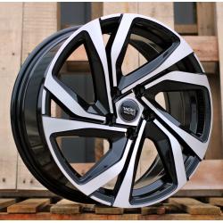 R17x7 4X100 ET 44 60.1 B5762 Black Polished (MB) For RENAU (K2)