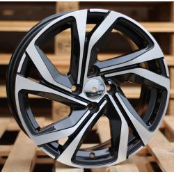 R15x6 5X114.3 ET 45 67.1 B5762 Black Polished (MB) For RACIN (R)