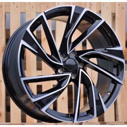 R16x7 5X112 ET 40 57.1 B5772 (IN5481) Black Polished (MB) For VW (K3)