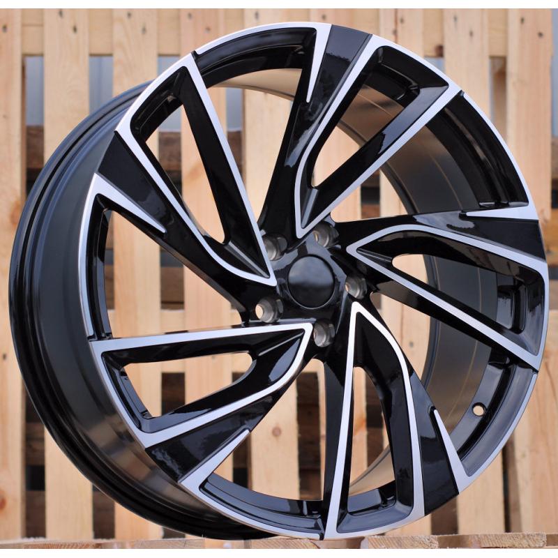 R16x7 5X112 ET 40 57.1 B5772 (IN5481) Black Polished (MB) For VW (K3) R16x7 5X112 ET 40 57.1 B5772 (IN5481) Black Polished (MB) For VW (K3)