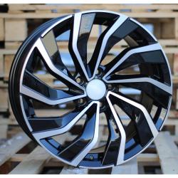R18x8 5X112 ET 45 57.1 B5780 Black Polished (MB) For VW (P)