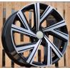 R17x7.5 5X100 ET 45 57.1 B5805 Black Polished (MB) For VW (R)