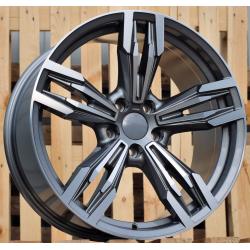 R18x8 5X120 ET 30 72.6 BY983 (5081) Grey Polished (MG) For BMW (P) (Rear+Front)