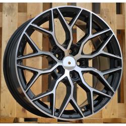 R17x7.5 5X100 ET 40 57.1 B5812 Black Polished (MB) For RACIN (K2) (Style Vossen)