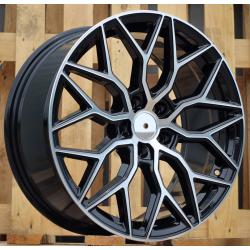 R17x7.5 5X112 ET 40 66.5 B5812 Black Polished (MB) For RACIN (L6+P2) (Style Vossen)