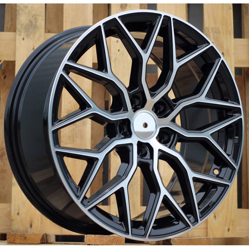 R17x7.5 5X112 ET 40 66.5 B5812 Black Polished (MB) For RACIN (L6+P2) (Style Vossen) R17x7.5 5X112 ET 40 66.5 B5812 Black Polished (MB) For RACIN (L6+P2) (Style Vossen)