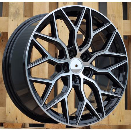 R17x7.5 5X112 ET 40 66.5 B5812 Black Polished (MB) For RACIN (L6+P2) (Style Vossen)