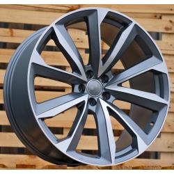 R22x10 5X112 ET 26 66.5 B5815 Grey Polished+Powder Coating (MGPC) For AUD (P) (New Q7)