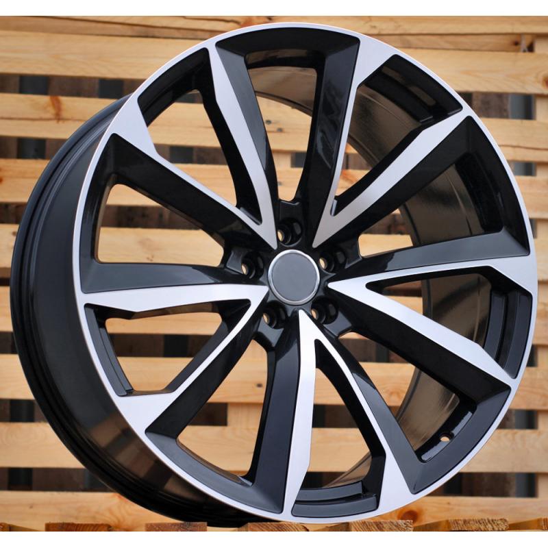R22x10 5X112 ET 26 66.5 B5815 Black Polished+Powder Coating (MBPC) For AUD (K2+P) (New Q7) R22x10 5X112 ET 26 66.5 B5815 Black Polished+Powder Coating (MBPC) For AUD (K2+P) (New Q7)