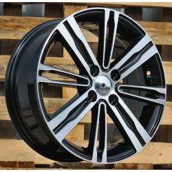 R15x6 4X100 ET 48 54.1 B5834 Black Polished (MB) For KIA (D1)