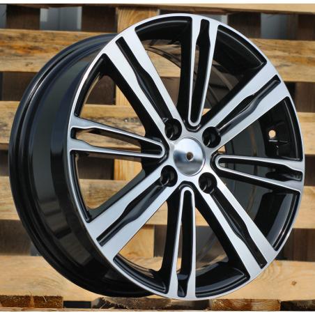 R15x6 4X100 ET 48 54.1 B5834 Black Polished (MB) For KIA (D1)