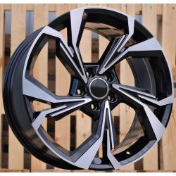 R18x8 5X112 ET 34 66.5 B5893 (IN5534) Black Polished (MB) For AUD (P2)