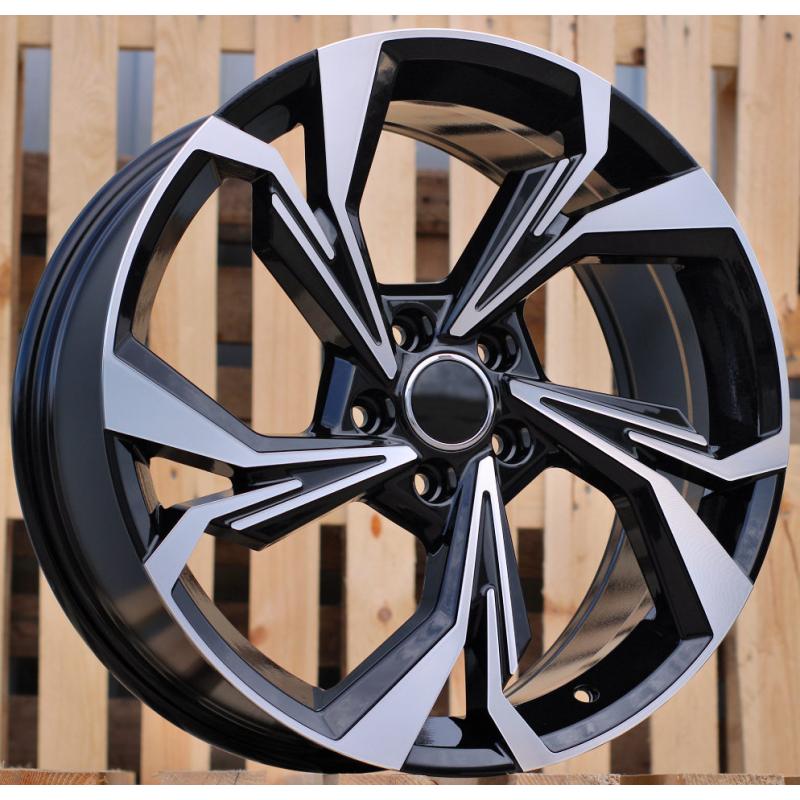 R18x8 5X112 ET 34 66.5 B5893 (IN5534) Black Polished (MB) For AUD (P2) R18x8 5X112 ET 34 66.5 B5893 (IN5534) Black Polished (MB) For AUD (P2)