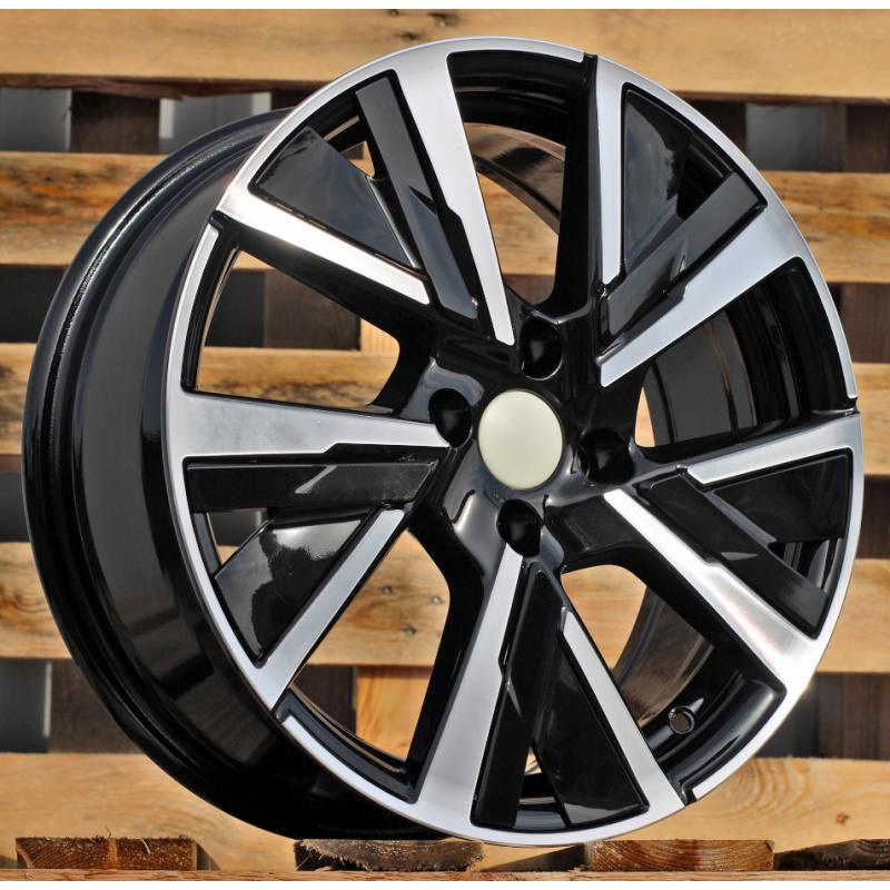 R16x6.5 5X108 ET 40 65.1 B5906 Black Polished (MB) For PEUG (R) (Carved Spokes) R16x6.5 5X108 ET 40 65.1 B5906 Black Polished (MB) For PEUG (R) (Carved Spokes)