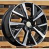 R16x6.5 5X108 ET 40 65.1 B5906 Black Polished (MB) For PEUG (R) (Carved Spokes)