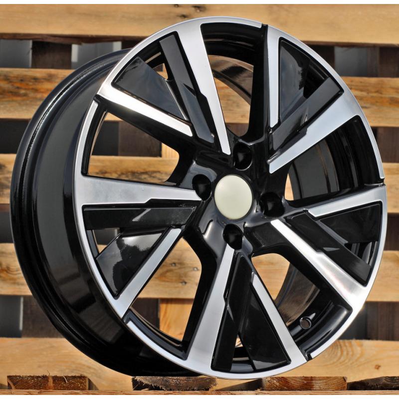 R15x6.5 4X108 ET 32 65.1 B5906 (LU2386) Black Polished (MB) For PEUG (P1) (Carved Spokes) R15x6.5 4X108 ET 32 65.1 B5906 (LU2386) Black Polished (MB) For PEUG (P1) (Carved Spokes)