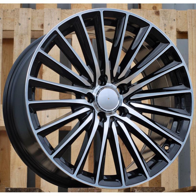 R18x8 5X112 ET 45 66.6 B5909 Black Polished (MB) For MER (R+K4) ()) R18x8 5X112 ET 45 66.6 B5909 Black Polished (MB) For MER (R+K4) ())