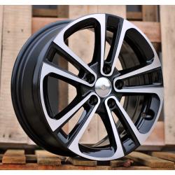 R16x6.5 5X108 ET 47 65.1 B5959 Black Polished (MB) For CITRO (K2) (HYBRID FORGED)