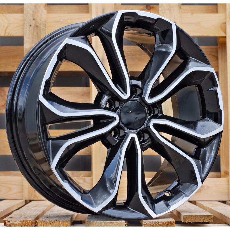 R18x7.5 5X114.3 ET 45 64.1 B5961 Black Polished (MB) For HOND (K2) R18x7.5 5X114.3 ET 45 64.1 B5961 Black Polished (MB) For HOND (K2)