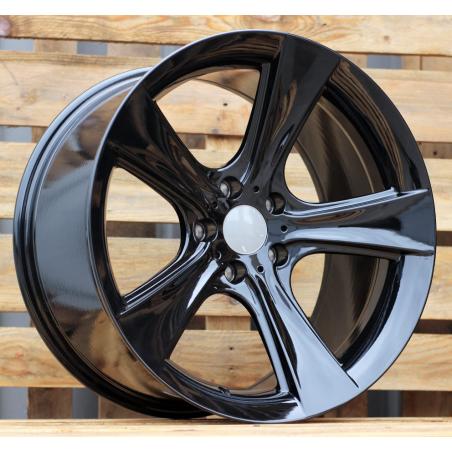 R19x10 5X120 ET 14 74.1 BK086 Black (BL) For BMW (K4) (Rear+Front)