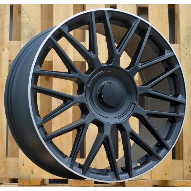 R20x9.5 5X112 ET 38 66.6 FE230 (Y0207) Black Half Matt+Polished Lip (BLHMPL) For MER (P2) (Rear+Front) R20x9.5 5X112 ET 38 66.6 FE230 (Y0207) Black Half Matt+Polished Lip (BLHMPL) For MER (P2) (Rear+Front)