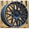 R20x9.5 5X112 ET 38 66.6 FE230 (Y0207) Black Half Matt+Polished Lip (BLHMPL) For MER (P2) (Rear+Front)
