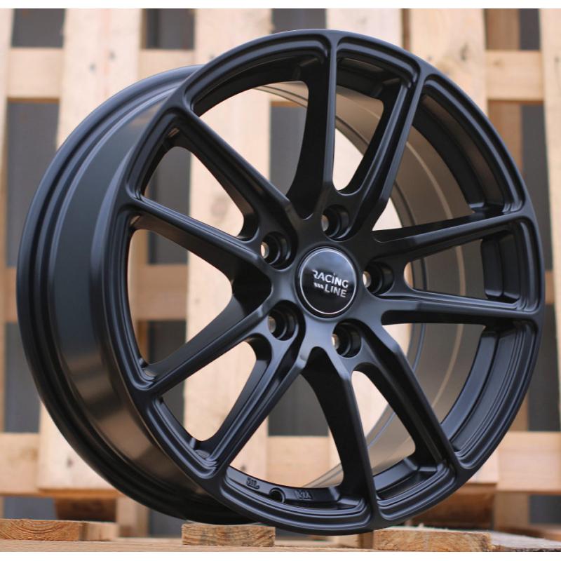 R16x7 5X100 ET 40 57.1 BK1155 Black Half Matt (BLHM) For RACIN (D2+D1) R16x7 5X100 ET 40 57.1 BK1155 Black Half Matt (BLHM) For RACIN (D2+D1)