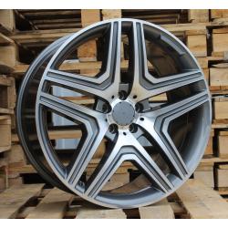 R22x10 5X112 ET 46 66.6 BK206 (BY157) Grey Polished+Powder Coating (MGPC) For MER (P2)