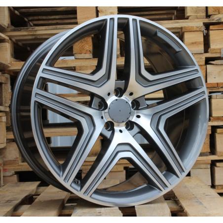 R19x8.5 5X112 ET 43 66.6 BK206 (XF759) Grey Polished (MG) For MER (P1)