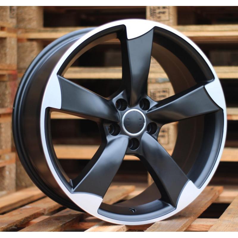 R18x8.5 5X112 ET 45 66.5 BK217 (BY939) Black Polished Half Matt (MBHM) For AUD (P+P1+K7) R18x8.5 5X112 ET 45 66.5 BK217 (BY939) Black Polished Half Matt (MBHM) For AUD (P+P1+K7)