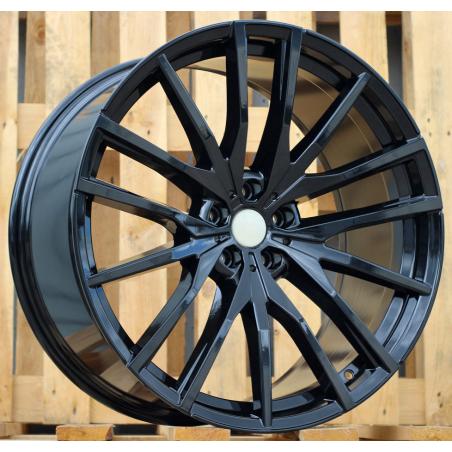 R22x9.5 5X112 ET 37 66.6 H0324 (BY1473) Black (BL) For BMW (Z2+P+Z3) (Rear+Front)