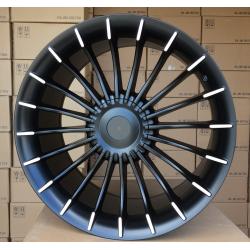 R19x9.5 5X120 ET 20 74.1 BK273 Black Polished Half Matt (MBHM) For BMW (N2) (Rear+Front)