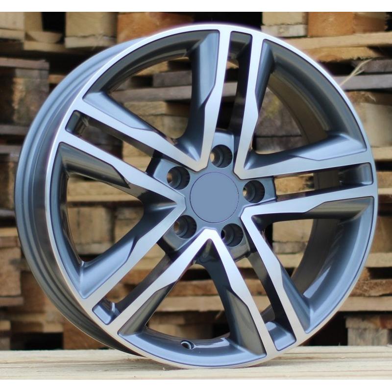 R17x7.5 5X120 ET 50 65.1 BK424 Grey Polished (MG) For VW (K2) (4x4 (max 1250kg)) R17x7.5 5X120 ET 50 65.1 BK424 Grey Polished (MG) For VW (K2) (4x4 (max 1250kg))