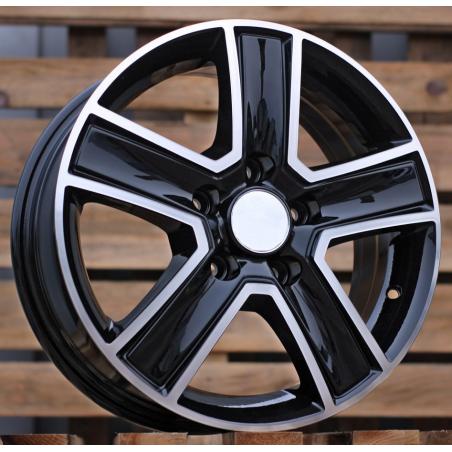 R16x6.5 5X120 ET 45 65.1 BK473 Black Polished (MB) For VW (P2+R) (4x4 (max 1250kg))