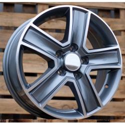 R15x6.5 5X118 ET 45 71.1 BK473 Grey Polished (MG) For 4X4 (K4) ((max 1250kg))