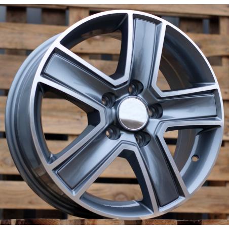 R15x6.5 5X118 ET 45 71.1 BK473 Grey Polished (MG) For 4X4 (K4) ((max 1250kg))