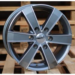 R16x7 6X130 ET 60 84.1 BK474 Grey Polished (MG) For MER (R+K4) (4x4 (max 1250kg))