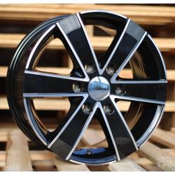 R16x7 6X130 ET 60 84.1 BK474 Black Polished (MB) For MER (K4+R) (4x4 (max 1250kg))