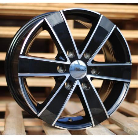 R16x7 6X130 ET 60 84.1 BK474 Black Polished (MB) For MER (K4+R) (4x4 (max 1250kg))