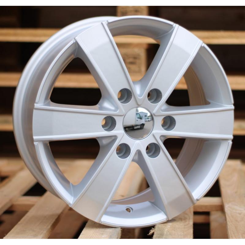 R16x7 6X130 ET 60 84.1 BK474 Silver (SI) For MER (R) (4x4 (max 1250kg)) R16x7 6X130 ET 60 84.1 BK474 Silver (SI) For MER (R) (4x4 (max 1250kg))