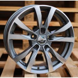 R16x6.5 5X108 ET 42 67.1 BK533 Grey Polished (MG) For RACIN (L1+K4)