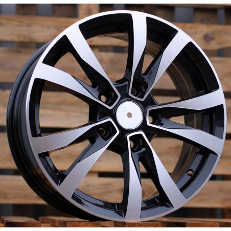 R16x6.5 5X114.3 ET 42 67.1 BK533 Black Polished (MB) For RACIN (K2)